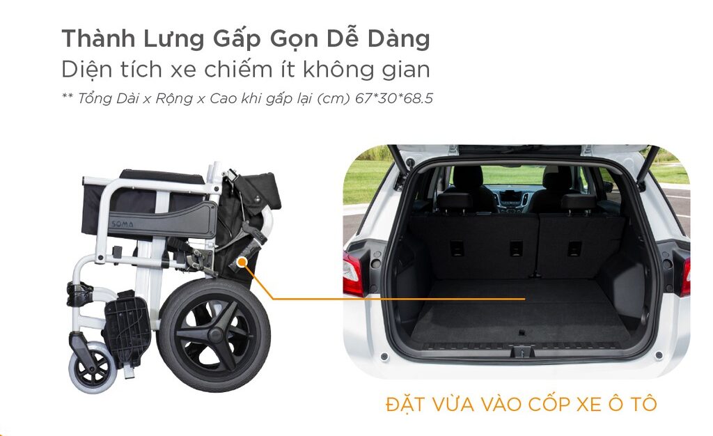 Xe lăn gấp gọn Karma SOMA 215