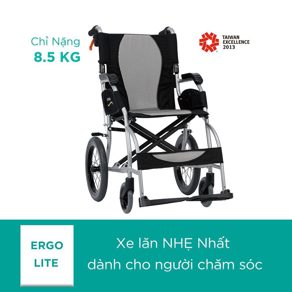 Xe Lăn Gấp Gọn Cao Cấp Ergo Lite