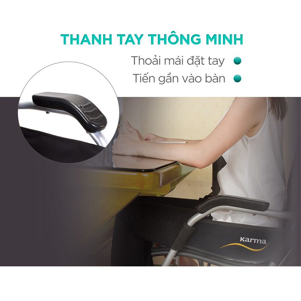 Xe Lăn Gấp Gọn Cao Cấp Ergo Lite