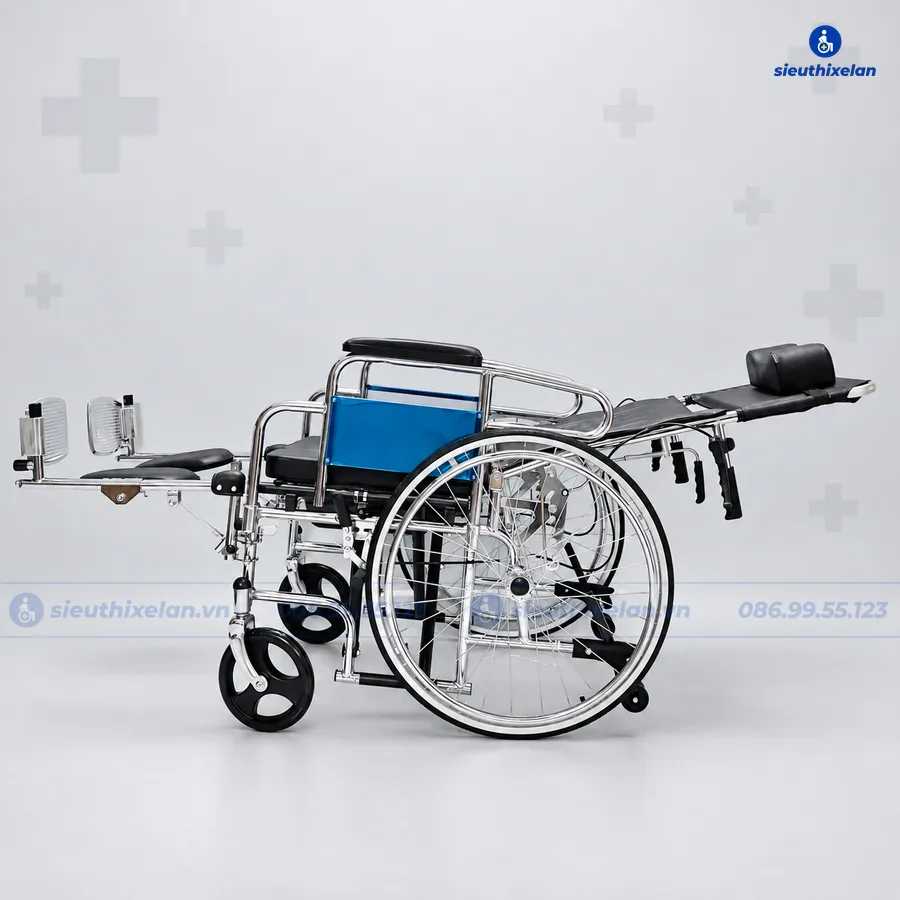 Xe Lăn Có Bô Ngả Nằm Lucass X607