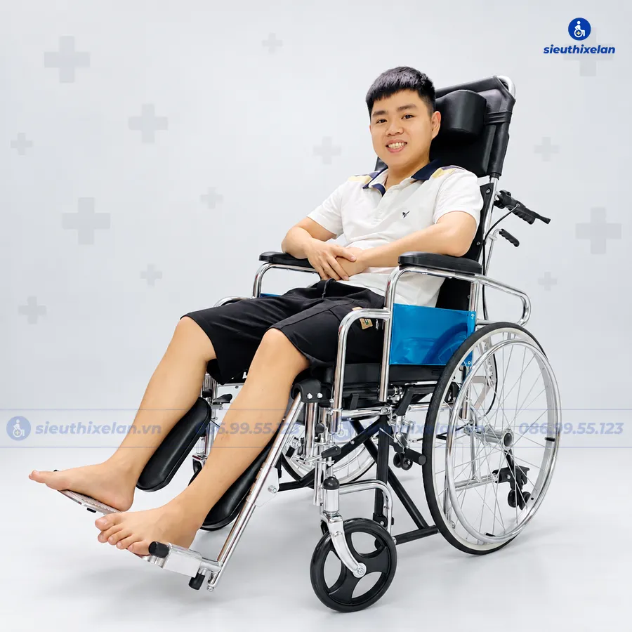 Xe Lăn Có Bô Ngả Nằm Lucass X607