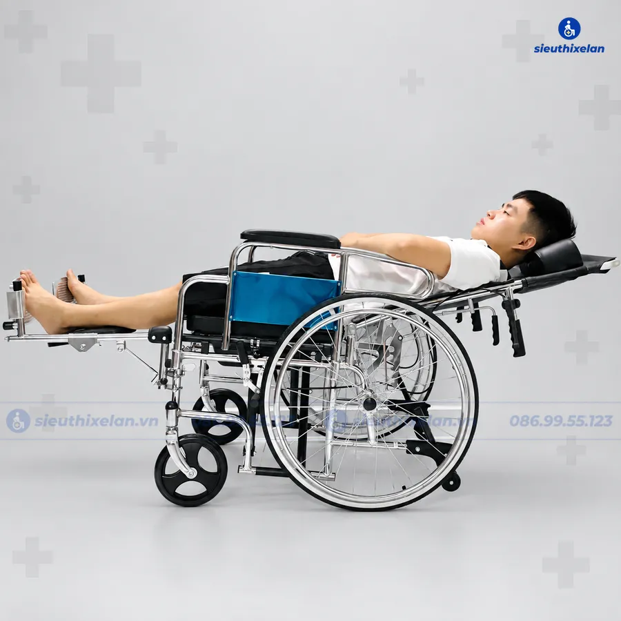 Xe Lăn Có Bô Ngả Nằm Lucass X607