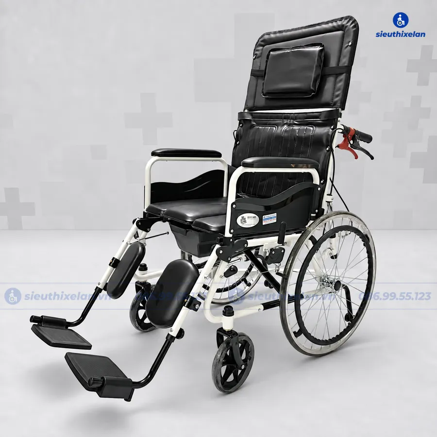 Xe Lăn Có Bô Vệ Sinh Lucass V67