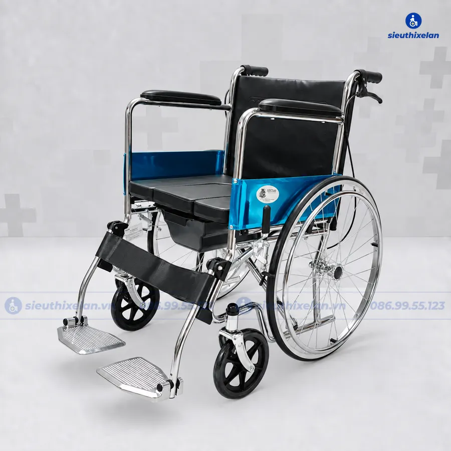 Xe Lăn Có Bô Vệ Sinh Lucass V89
