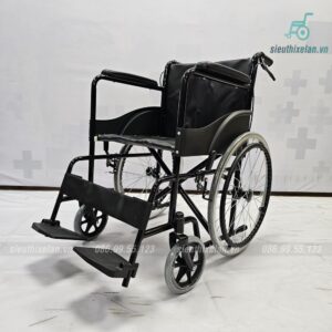 Xe Lăn X2 Ghế Da – Xe Lăn Tiêu Chuẩn Có Phanh Tay Cho Người Đẩy