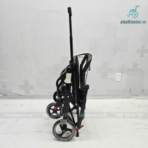 (8.5Kg) Xe Lăn Oromi XL-84S VIP – Xe Lăn Du Lịch Gấp Gọn, Có Tay Kéo Vali