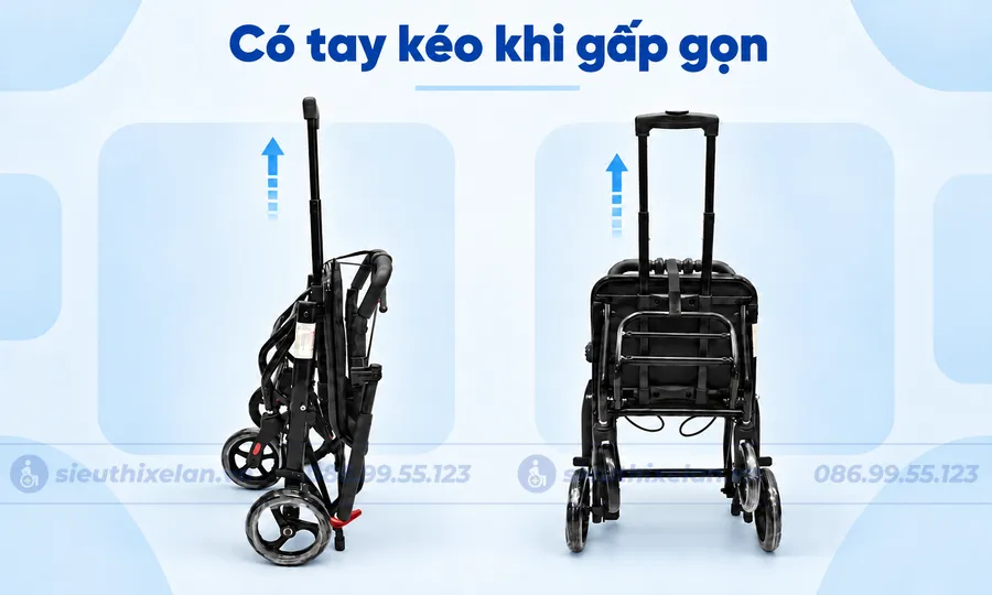 Xe Lăn Du Lịch Gấp Gọn Oromi XL-84S VIP