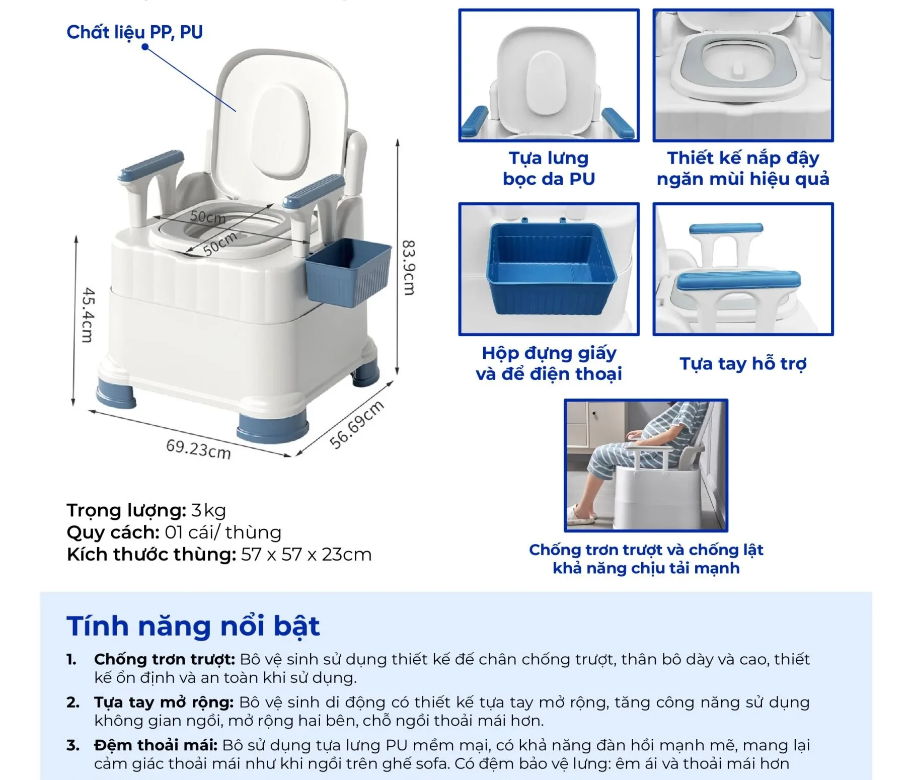 Bô vệ sinh di động