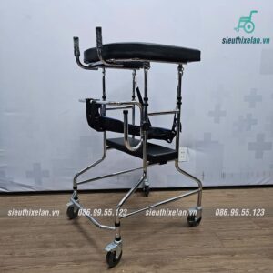 Khung Tập Đi Cho Người Tai Biến Oromi T-03 Thép Mạ Crome Có Bánh Xe