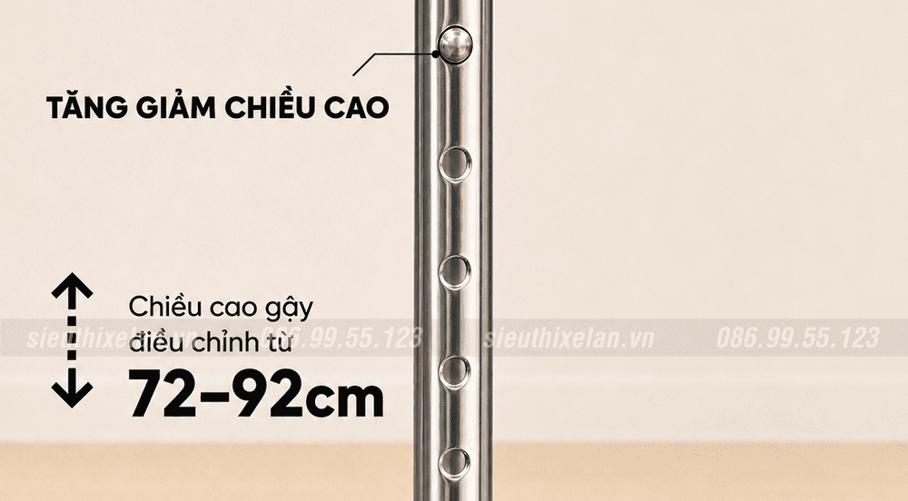 Gậy chống 3 chân Lucass