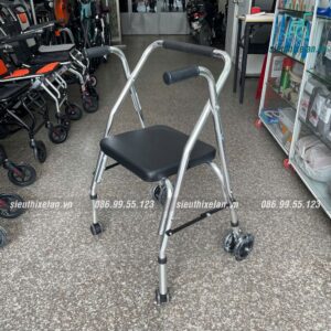Khung Tập Đi Oromi W11 Có Đệm Ngồi Và Bánh Xe Phụ
