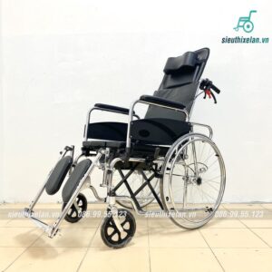 Xe Lăn Lucass X7 - Xe Lăn Bô Vệ Sinh, Ngả Lưng, Nâng Chân