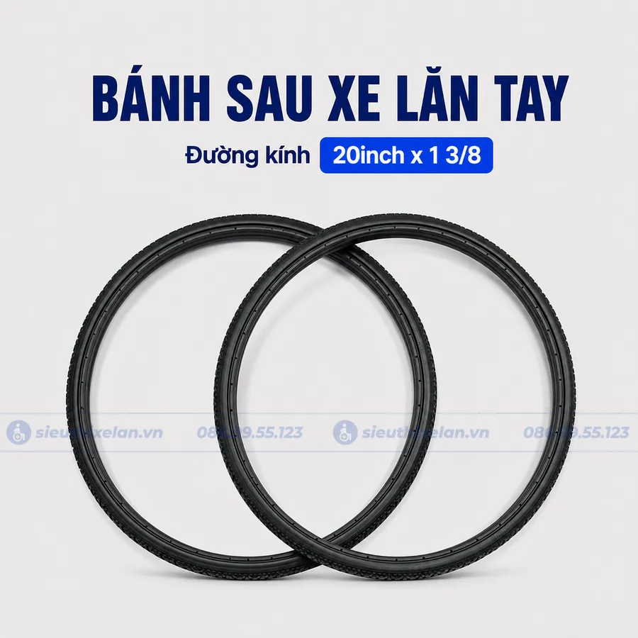 bánh sau xe lăn tay