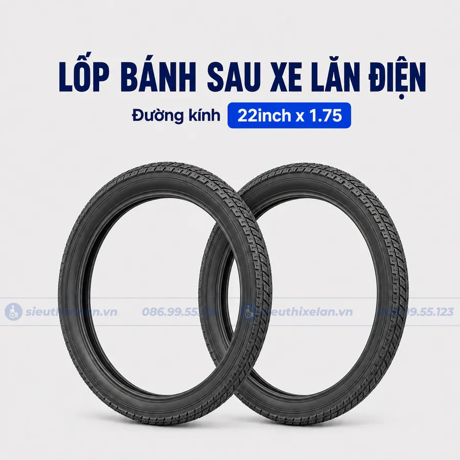 Lốp sau xe lăn điện