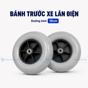 Bánh Trước Xe Lăn Điện Đường Kính 19cm