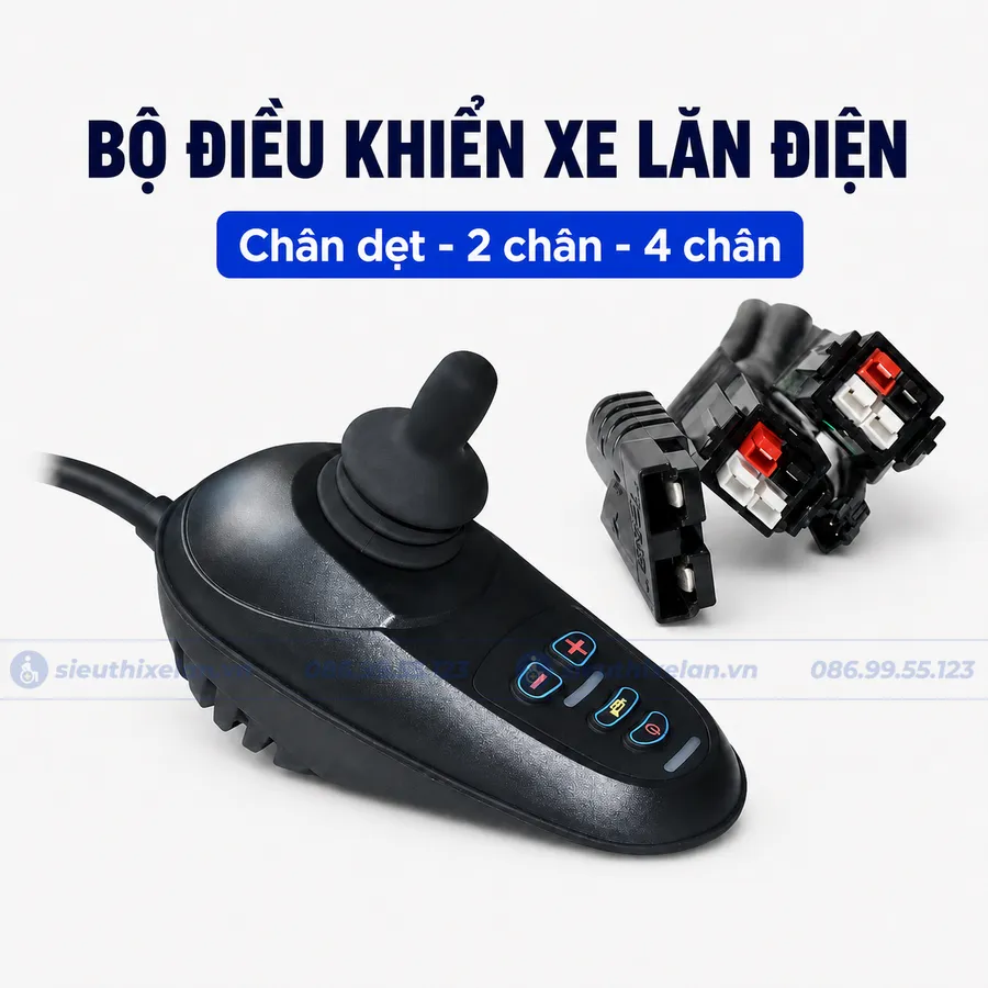 tay điều khiển xe lăn điện