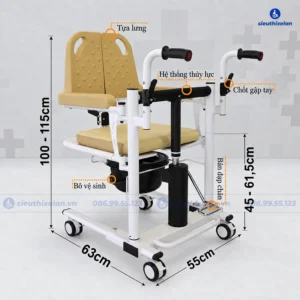 Xe Nâng Hạ Di Chuyển Bệnh Nhân Lucass D700