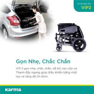 Xe Lăn Ngả Nằm Cao Cấp Karma VIP 2