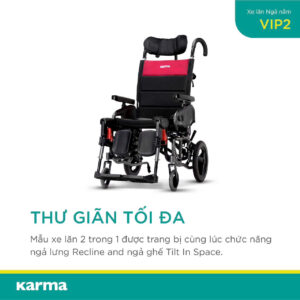 Xe Lăn Ngả Nằm Cao Cấp Karma VIP 2