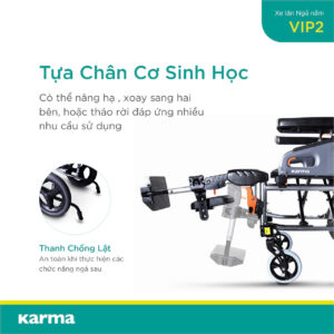 Xe Lăn Ngả Nằm Cao Cấp Karma VIP 2